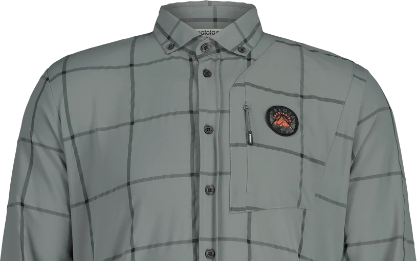 FALZM Herren-Langarm-Bikehemd , Shade Check Von MALOJA 5 FALZM Herren-Langarm-Bikehemd , Shade Check Von MALOJA – Bild 3