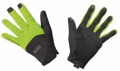 C5 GTI WS Unisex-Softshellhandschuhe, Black/Neon Yellow Von GORE WEAR