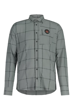 FALZM Herren-Langarm-Bikehemd , Shade Check Von MALOJA