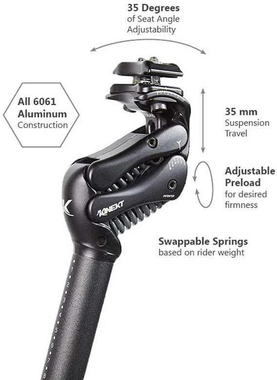 KINEKT XR Federsattelstütze , Schwarz Von CIRRUS 8 KINEKT XR Federsattelstütze , Schwarz Von CIRRUS – Bild 6