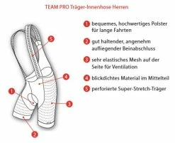TEAM PRO Herren-Träger-Innenhose, Schwarz Von VELOPLUS SWISS DESIGN -Günstiges E-Bikes Geschäft 2UBVSLxd2sZrV3HbowLvnR 33003273 001 6