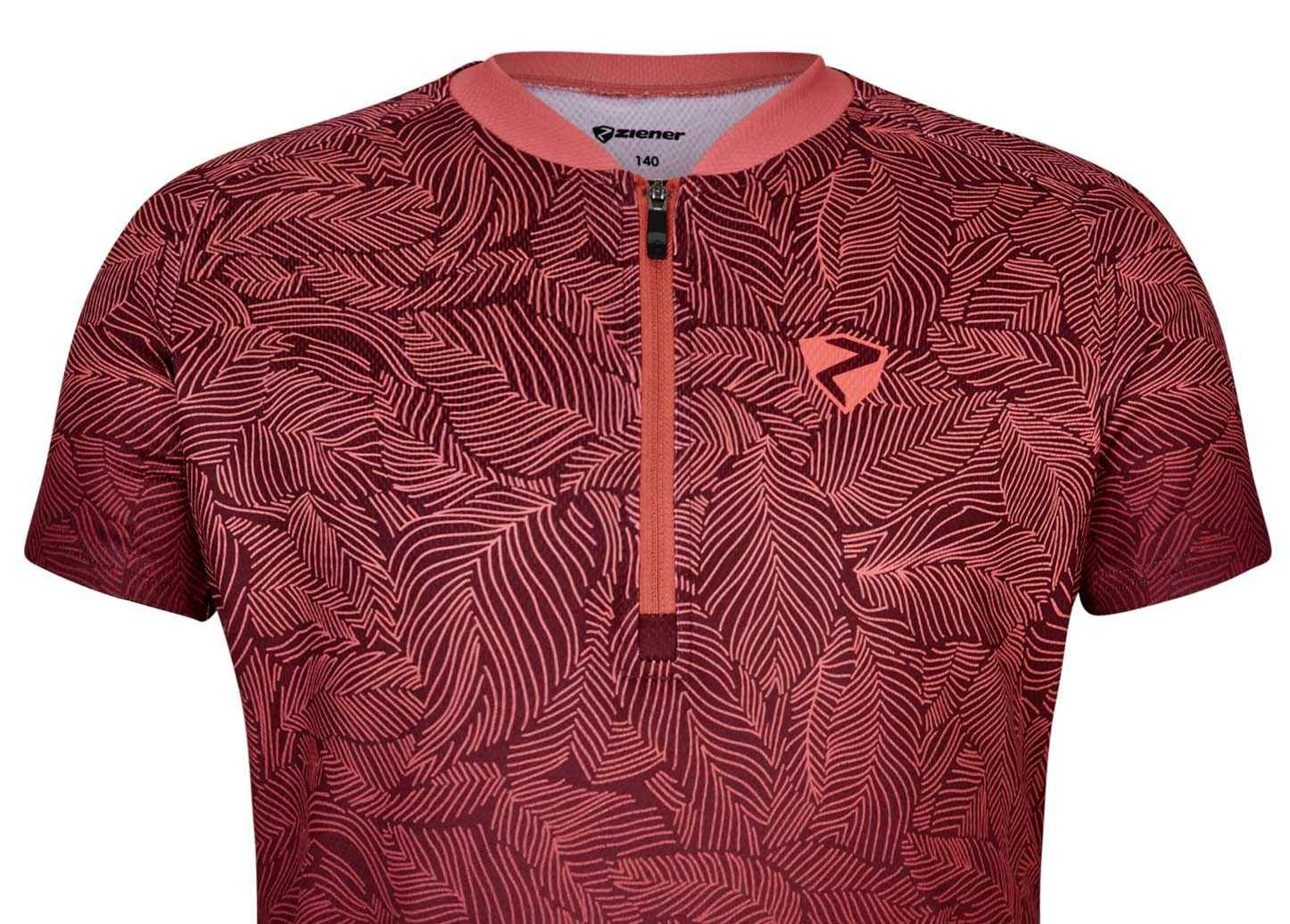 NINNA Kinder-Kurzarmtrikot , Velvet Red Von ZIENER 5 NINNA Kinder-Kurzarmtrikot , Velvet Red Von ZIENER – Bild 3