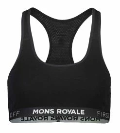 SIERRA Damen-Sport-BH , Black Von MONS ROYALE