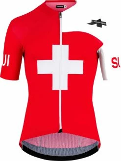 SUISSE FED MILLE GT C2 Herren-Kurzarmtrikot , National Red Von ASSOS