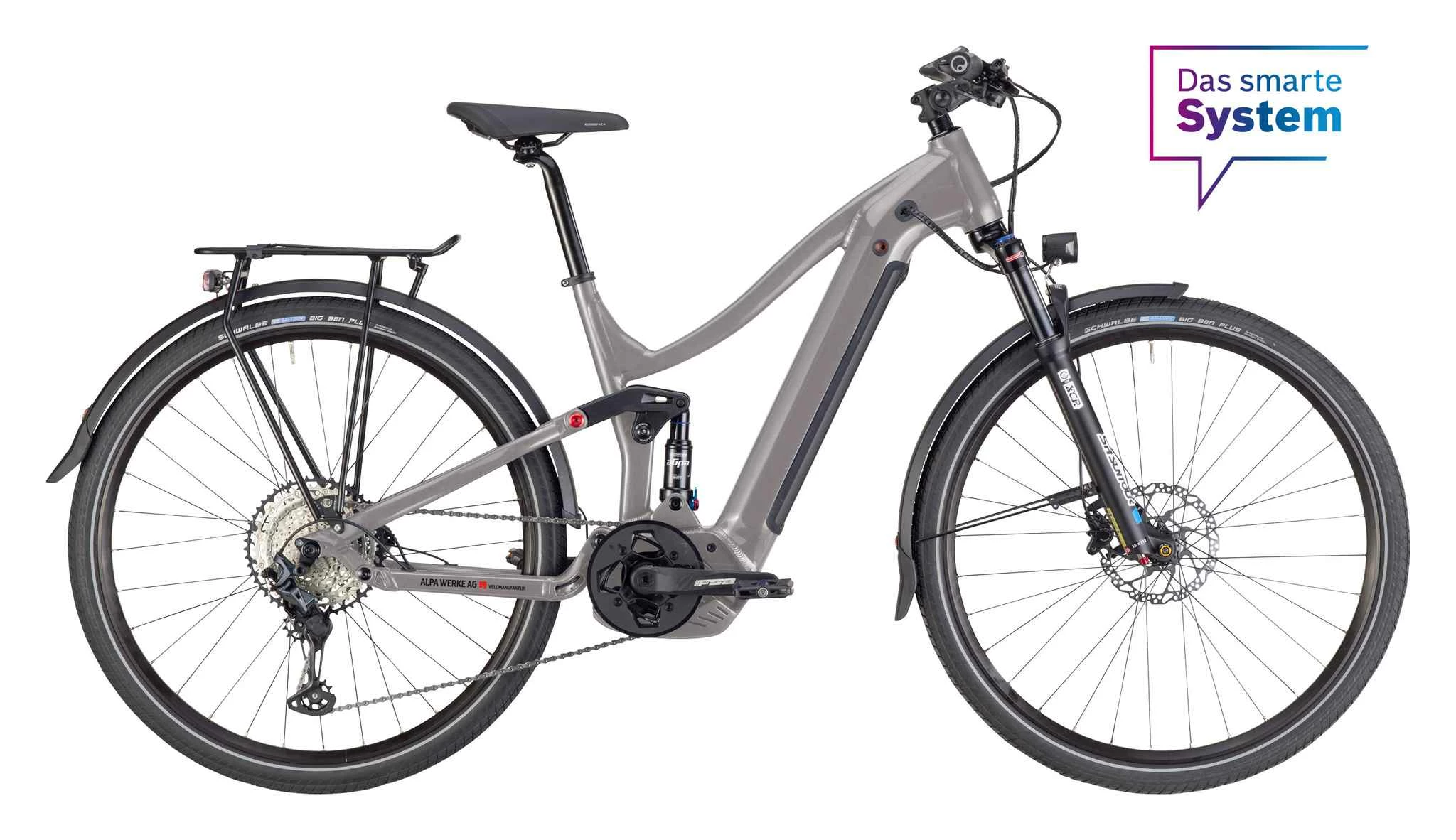 ECOMFORT DS NEO+ Crossover E-Bike, Ash Von IBEX 3 ECOMFORT DS NEO+ Crossover E-Bike, Ash Von IBEX