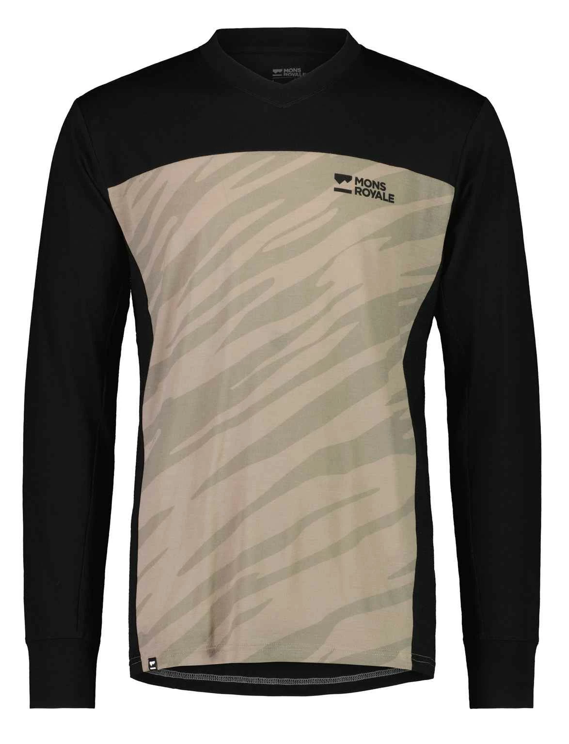 REDWOOD ENDURO Herren-Langarmshirt , Black/Undercover Camo Von MONS ROYALE 3 REDWOOD ENDURO Herren-Langarmshirt , Black/Undercover Camo Von MONS ROYALE