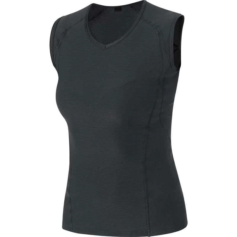 M BASE LAYER Damen-Funktionssinglet, Schwarz Von GORE WEAR 3 M BASE LAYER Damen-Funktionssinglet, Schwarz Von GORE WEAR