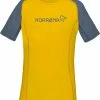 Norrøna FJØRÅ EQUALISER Damen-Kurzarmshirt, Sulphur/Vintage Indigo Von NORRØNA