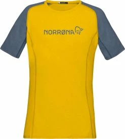 Norrøna FJØRÅ EQUALISER Damen-Kurzarmshirt, Sulphur/Vintage Indigo Von NORRØNA