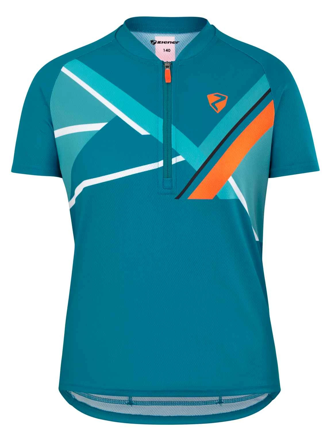 NINJO Kinder-Kurzarmtrikot , Crystal Blue Von ZIENER 3 NINJO Kinder-Kurzarmtrikot , Crystal Blue Von ZIENER