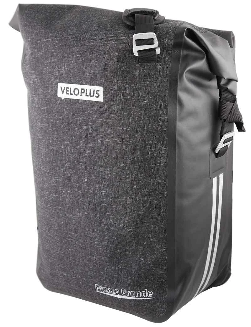 PIAZZA GRANDE Hinterradtasche (Single), Grau Schwarz Von VELOPLUS SWISS DESIGN 3 PIAZZA GRANDE Hinterradtasche (Single), Grau Schwarz Von VELOPLUS SWISS DESIGN