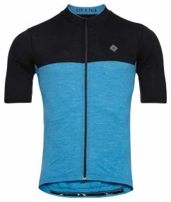 VELOZIP NUL MERINO Herren-Kurzarmtrikot , Mykonos Blue Von TRIPLE2