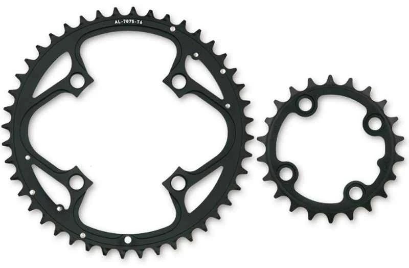 NOIR/STYLO/FIREX 4arm-Kettenblätter Alu 9fach, Schwarz Von TRUVATIV 3 NOIR/STYLO/FIREX 4arm-Kettenblätter Alu 9fach, Schwarz Von TRUVATIV