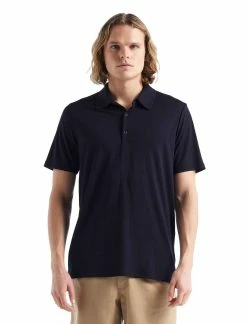 TECH LITE II Herren-Merino-Kurzarm-Poloshirt , Midnight Navy Von ICEBREAKER -Günstiges E-Bikes Geschäft 5HGzQSLQRvWKGszOAsxCL7 33011911 401 1