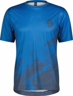 TRAIL VERTIC Herren-Kurzarmshirt , Storm Blue/Midnight Blue Von SCOTT