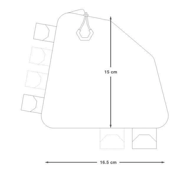 BACKCOUNTRY REAR TOP TUBE PACK 1L, Grau Von APIDURA 6 BACKCOUNTRY REAR TOP TUBE PACK 1L, Grau Von APIDURA – Bild 4