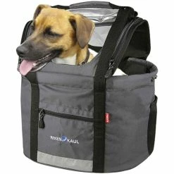 DOGGY Hunde-Lenkertasche, Grau Schwarz Von KLICKFIX
