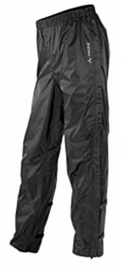 FLUID FULL-ZIP II Unisex-Regenhose, Schwarz Von VAUDE
