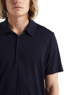 TECH LITE II Herren-Merino-Kurzarm-Poloshirt , Midnight Navy Von ICEBREAKER -Günstiges E-Bikes Geschäft 6LRxgK1O3MazbmTh94GuPA 33011911 401 3