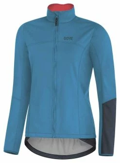 C5 GWS THERMO Damen-Softshelljacke, Blau Von GORE WEAR