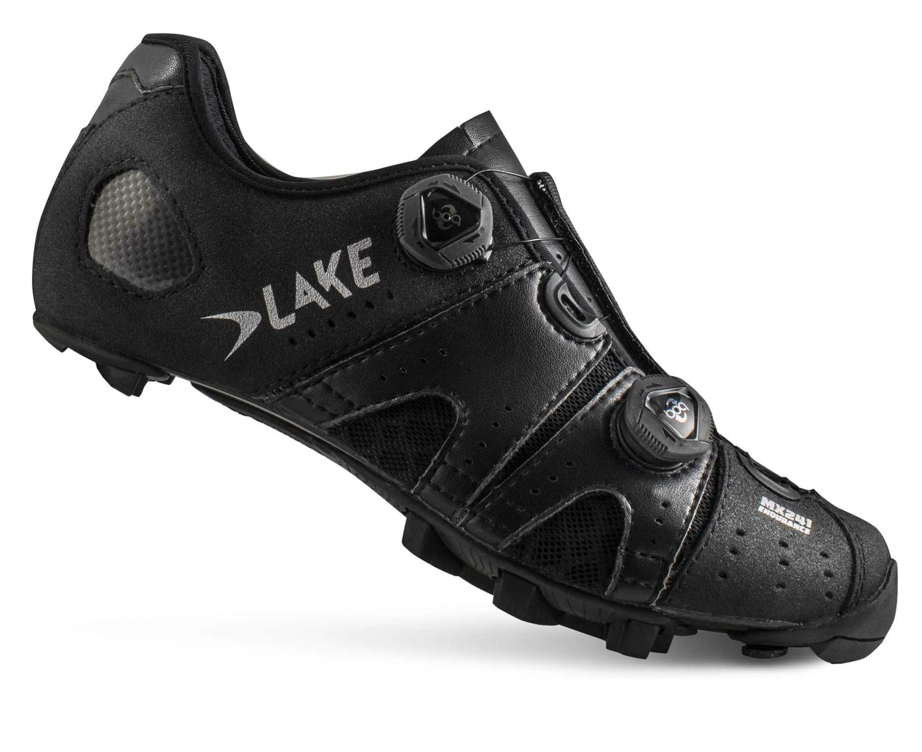 MX241X MTB-Schuhe, Schwarz-silber Von LAKE 3 MX241X MTB-Schuhe, Schwarz-silber Von LAKE