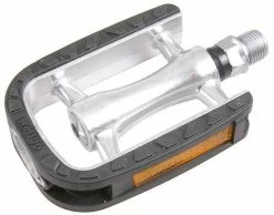 NANO Freizeit-/Trekking-Pedal, Schwarz Silber Von WELLGO