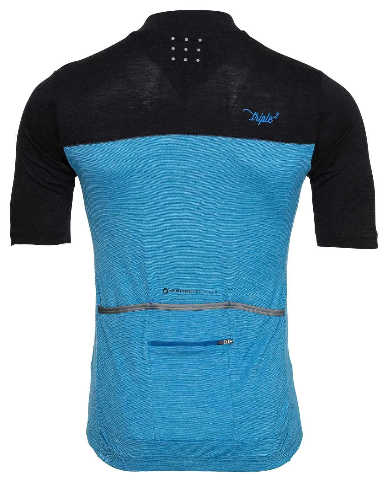 VELOZIP NUL MERINO Herren-Kurzarmtrikot , Mykonos Blue Von TRIPLE2 4 VELOZIP NUL MERINO Herren-Kurzarmtrikot , Mykonos Blue Von TRIPLE2 – Bild 2