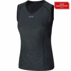 M GWS BASE LAYER Damen-Windstopper-Singlet, Black Von GORE WEAR