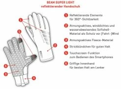 BEAM SUPER LIGHT Reflektierende Unisex-Softshellhandschuhe, Schwarz Von VELOPLUS SWISS DESIGN 9 BEAM SUPER LIGHT Reflektierende Unisex-Softshellhandschuhe, Schwarz Von VELOPLUS SWISS DESIGN -Günstiges E-Bikes Geschäft QKi75VvLREHm24FnFADOJ 33006196 001 4