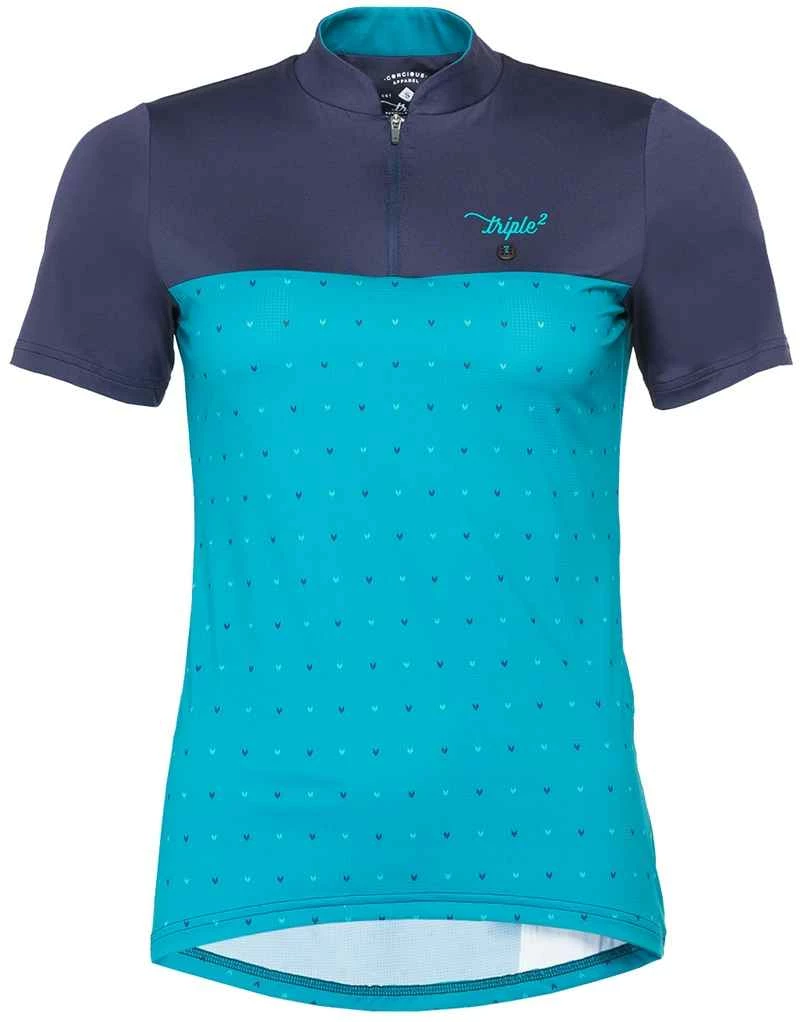 SWET ENDURO Damen-Kurzarmtrikot, Türkis/marine, Smaragd Von TRIPLE2 3 SWET ENDURO Damen-Kurzarmtrikot, Türkis/marine, Smaragd Von TRIPLE2