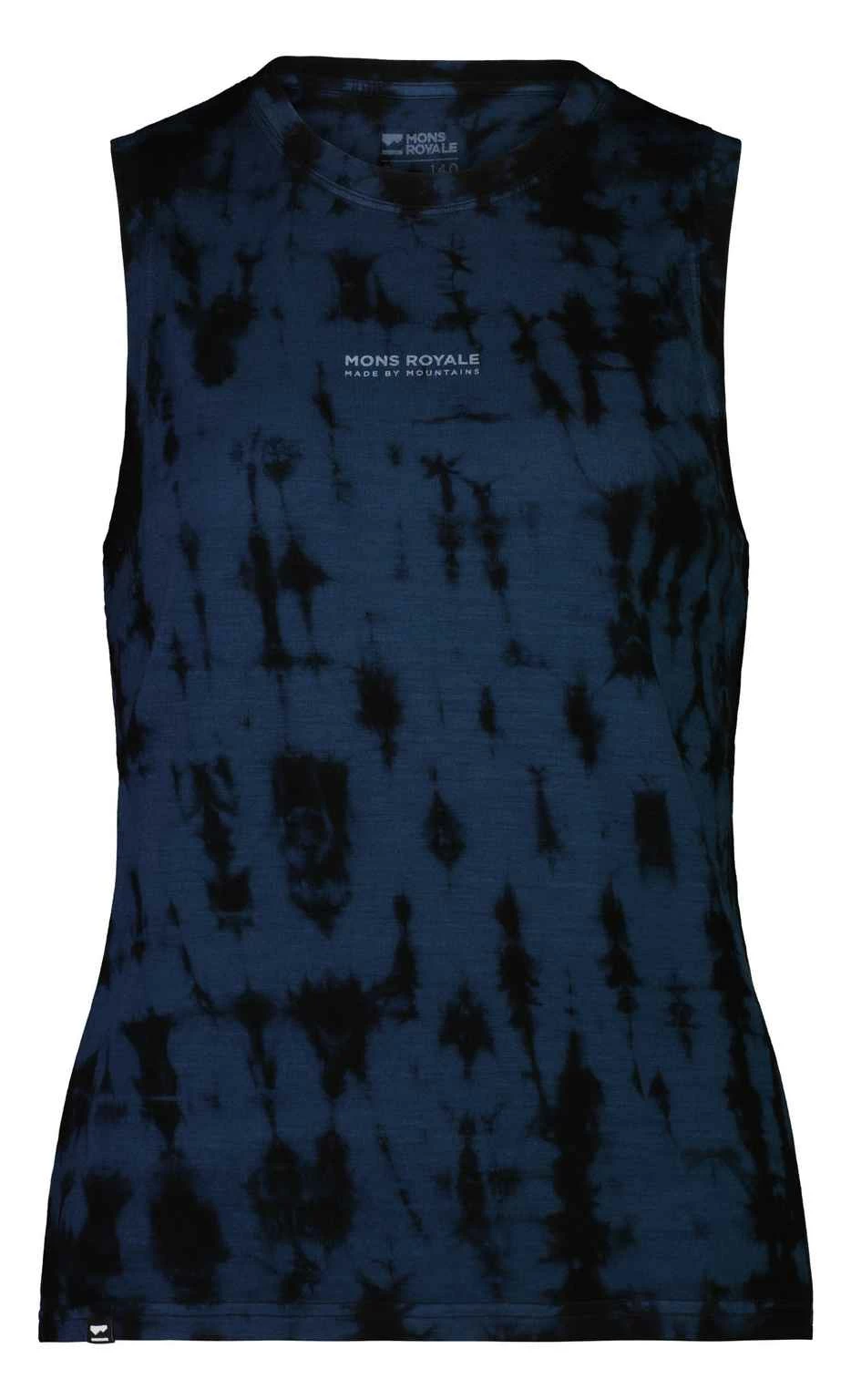 ICON RELAXED Damen-Tanktop , Ice Night Tie Dye Von MONS ROYALE 3 ICON RELAXED Damen-Tanktop , Ice Night Tie Dye Von MONS ROYALE