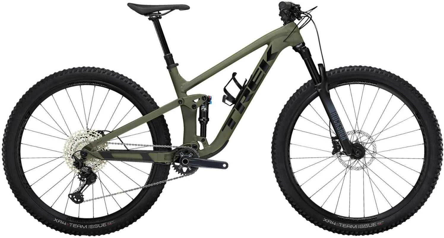 TOP FUEL 7 MTB Fully, Matte Olive Grey Von TREK 3 TOP FUEL 7 MTB Fully, Matte Olive Grey Von TREK