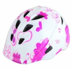FLOWER Kinderhelm, Weiss Pink Von VELOPLUS SWISS DESIGN